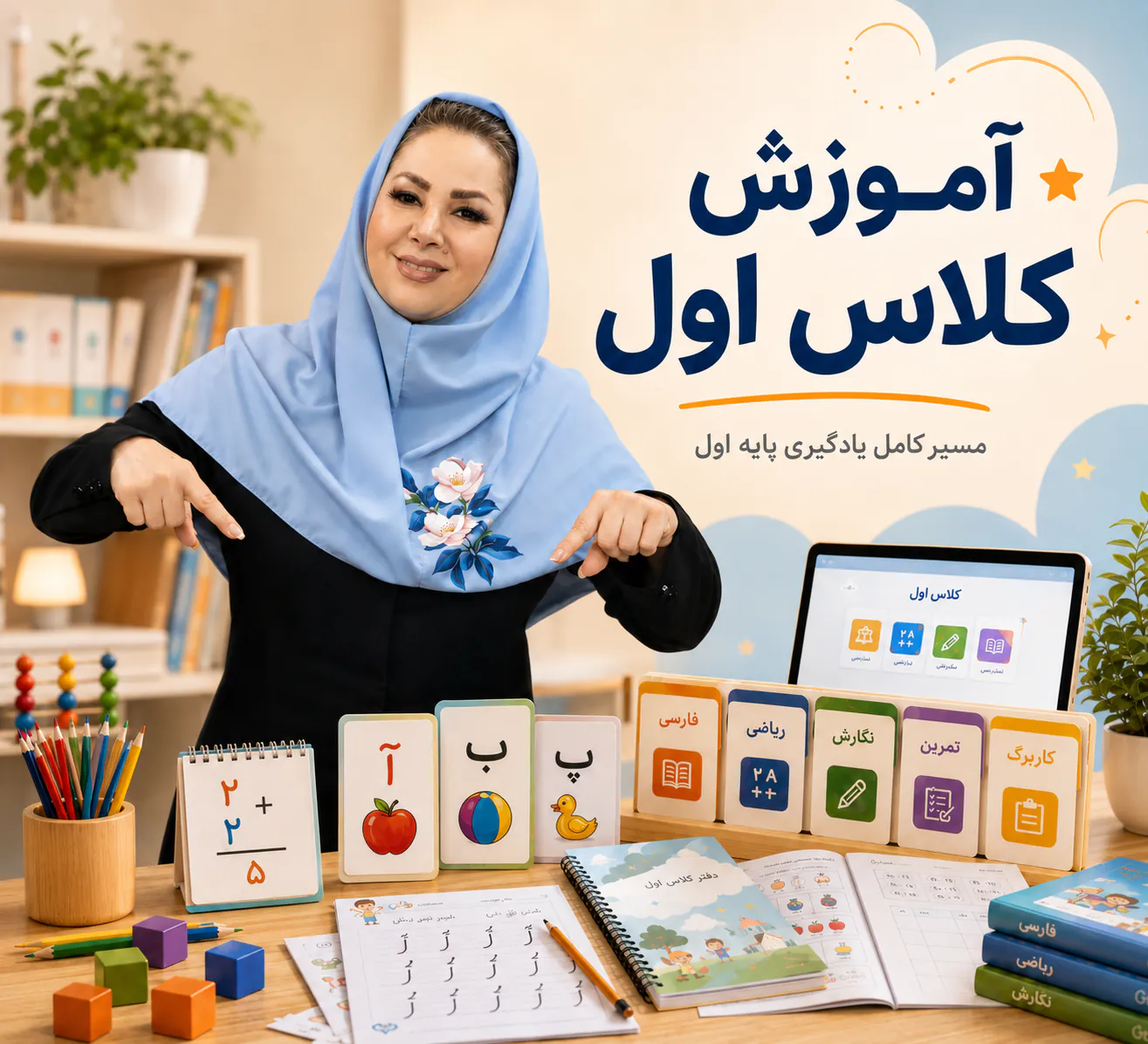 آموزش کامل کلاس اول برای والدین و دانشآموزان